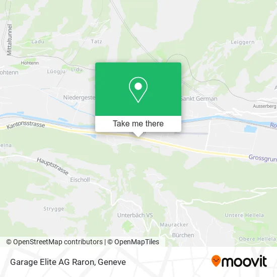 Garage Elite AG Raron map