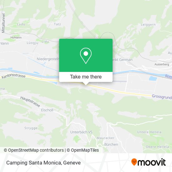 Camping Santa Monica map
