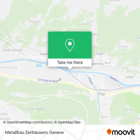Metallbau Zenhäusern map