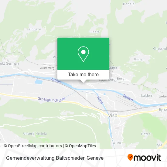 Gemeindeverwaltung Baltschieder map