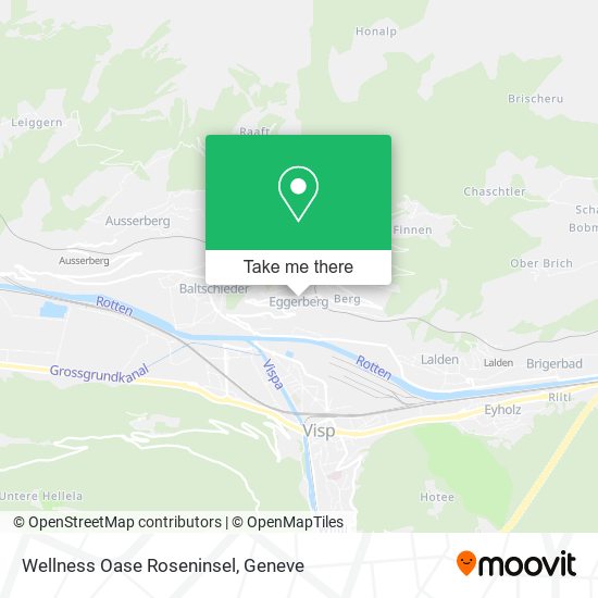 Wellness Oase Roseninsel map