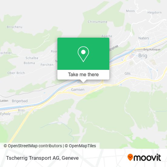 Tscherrig Transport AG map