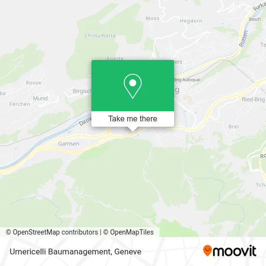 Umericelli Baumanagement map