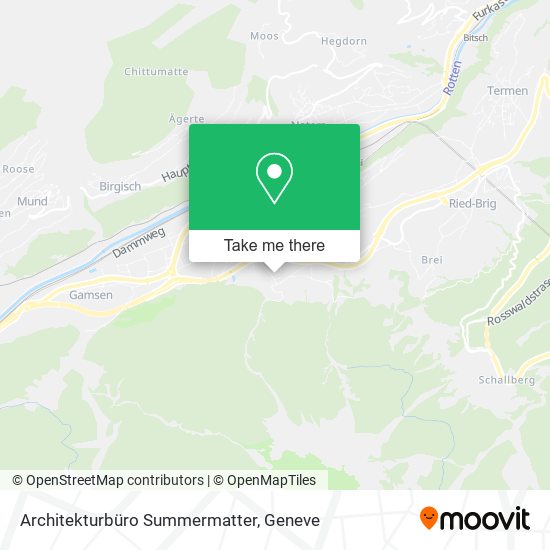 Architekturbüro Summermatter map