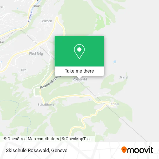 Skischule Rosswald map