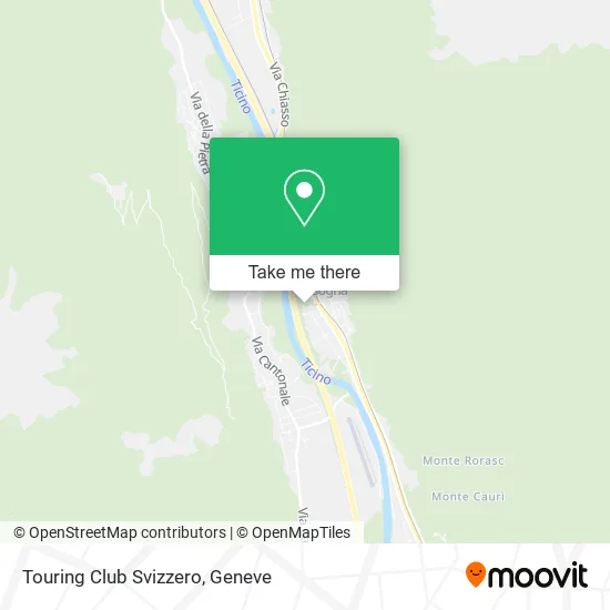 Touring Club Svizzero map