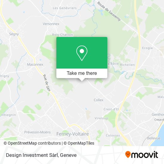 Design Investment Sàrl map