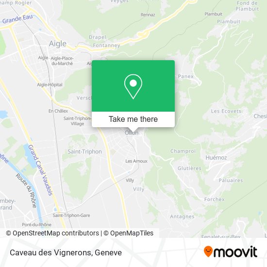 Caveau des Vignerons map