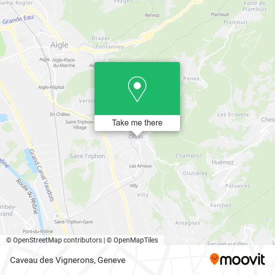 Caveau des Vignerons map