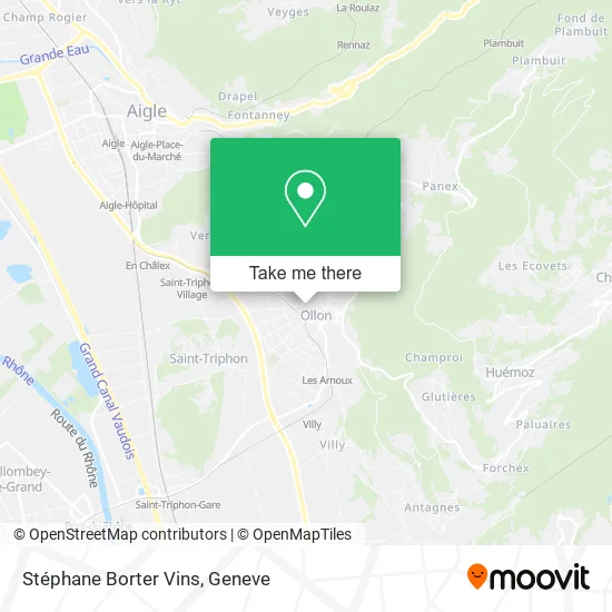 Stéphane Borter Vins map