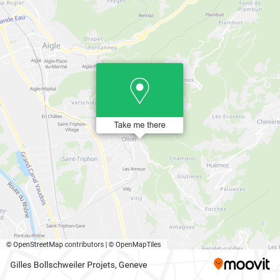 Gilles Bollschweiler Projets map