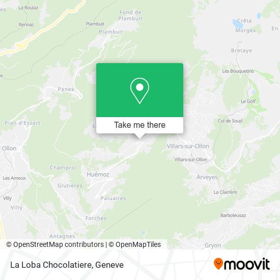 La Loba Chocolatiere map