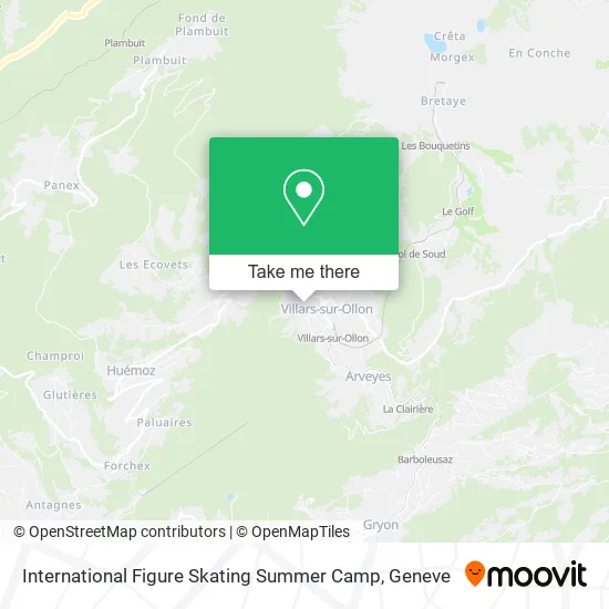 International Figure Skating Summer Camp map