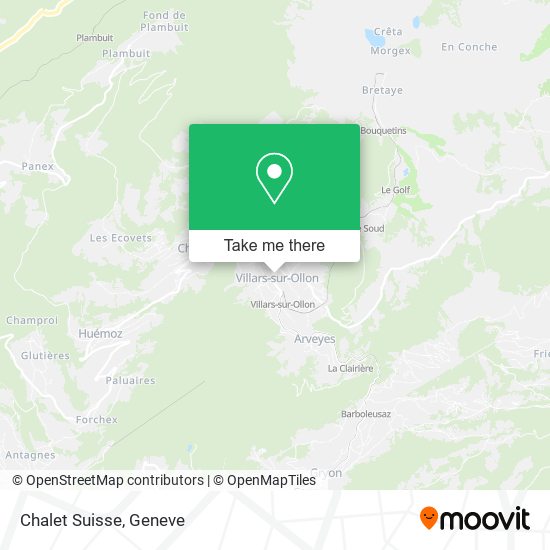 Chalet Suisse map