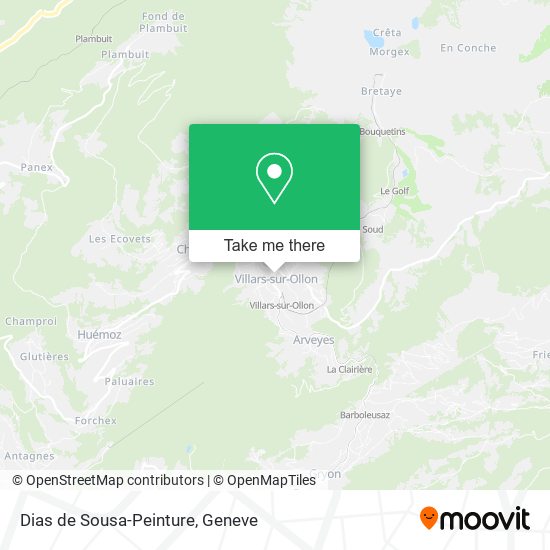 Dias de Sousa-Peinture map