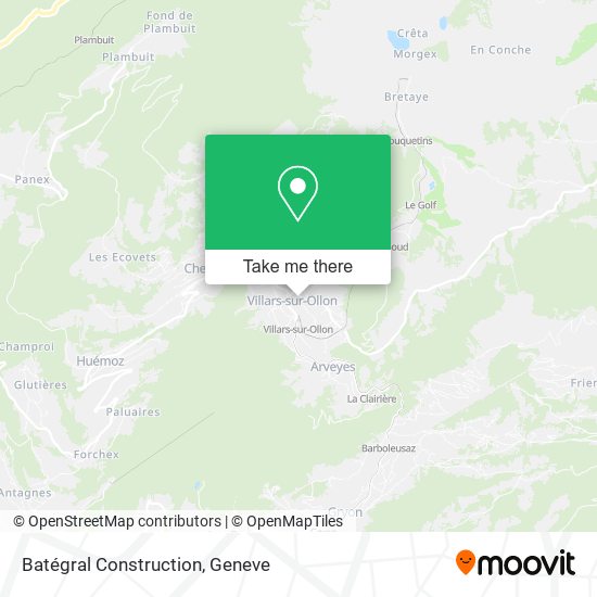 Batégral Construction map