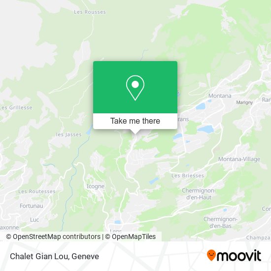 Chalet Gian Lou map