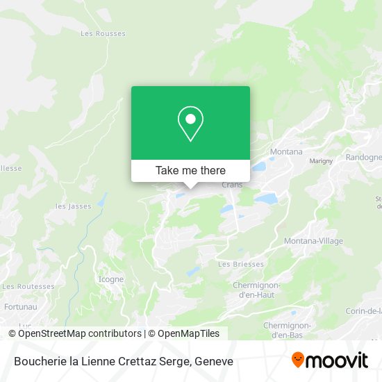 Boucherie la Lienne Crettaz Serge map