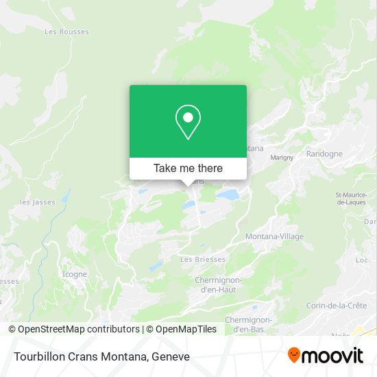 Tourbillon Crans Montana map