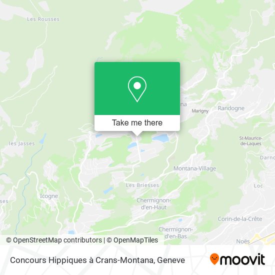 Concours Hippiques à Crans-Montana map
