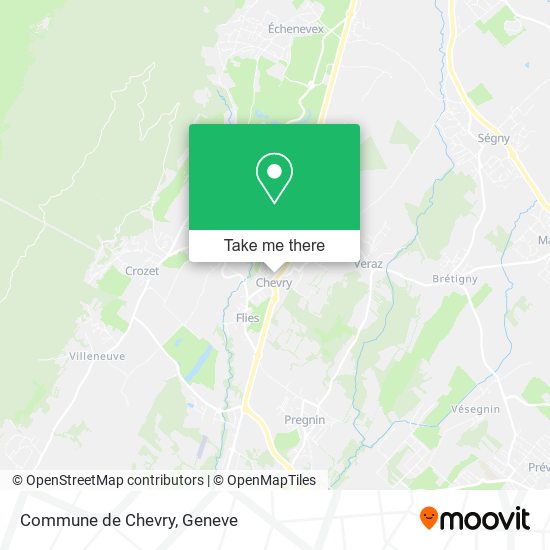 Commune de Chevry map