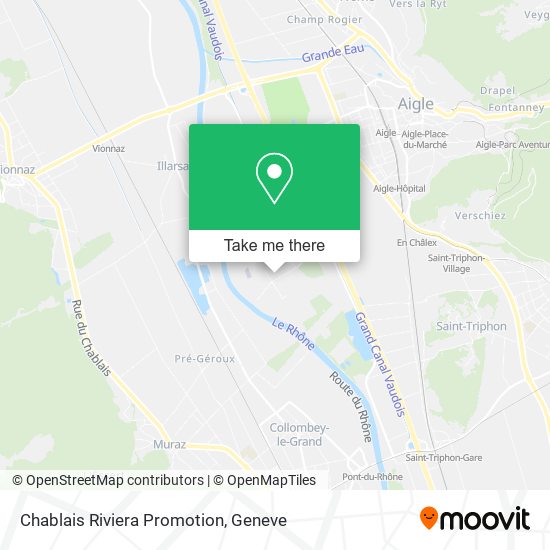 Chablais Riviera Promotion map