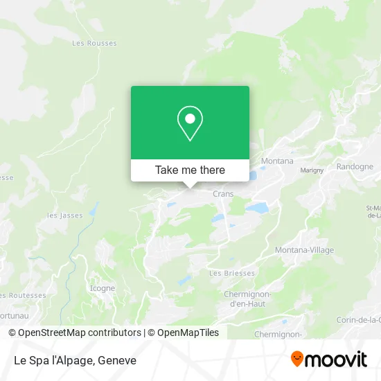 Le Spa l'Alpage map