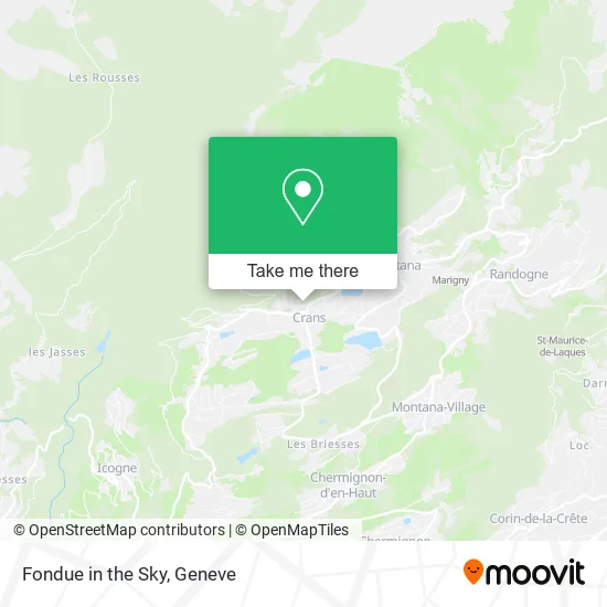 Fondue in the Sky map