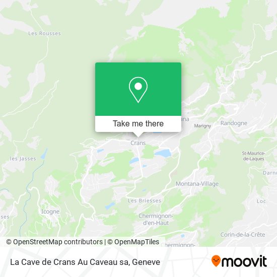 La Cave de Crans Au Caveau sa map
