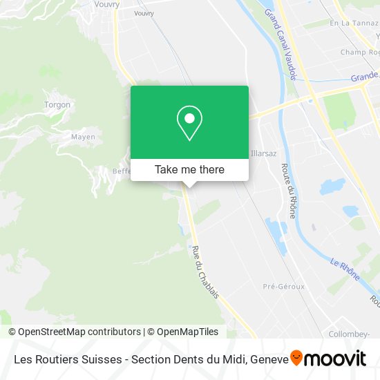 Les Routiers Suisses - Section Dents du Midi map