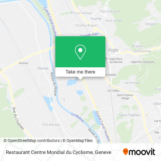 Restaurant Centre Mondial du Cyclisme map
