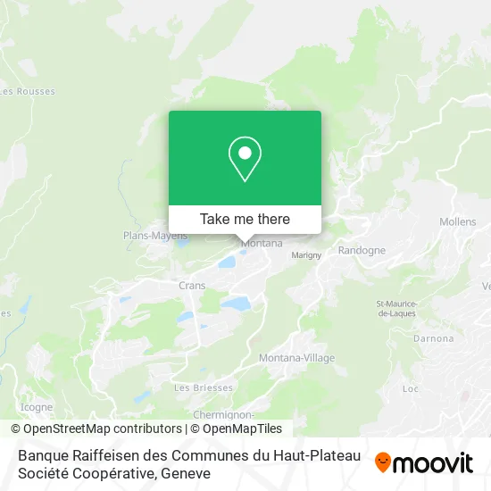 Banque Raiffeisen des Communes du Haut-Plateau Société Coopérative plan