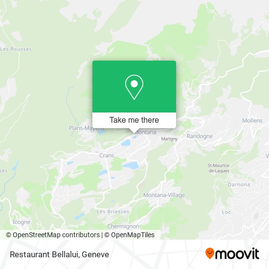 Restaurant Bellalui map