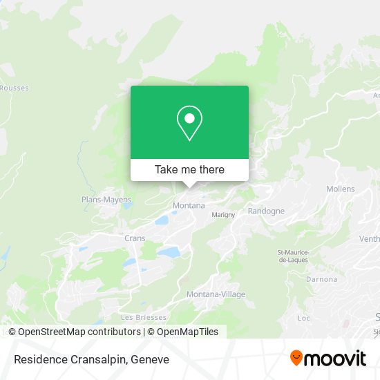 Residence Cransalpin map