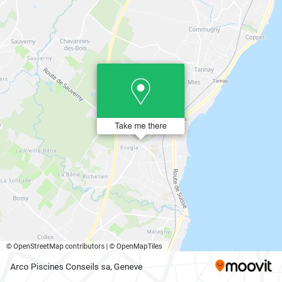 Arco Piscines Conseils sa map