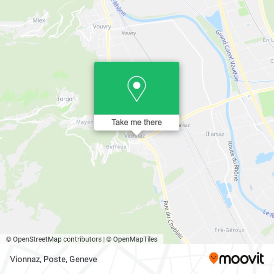 Vionnaz, Poste map