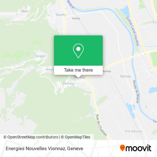 Energies Nouvelles Vionnaz map