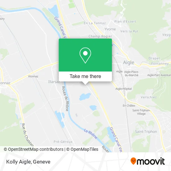 Kolly Aigle map