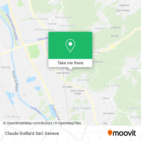 Claude Guillard Sàrl map