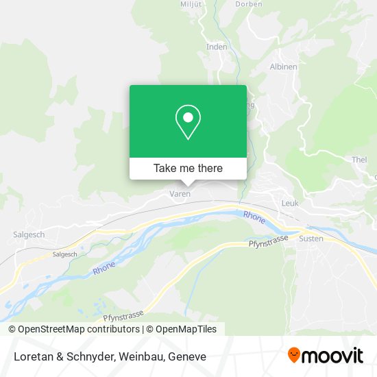 Loretan & Schnyder, Weinbau map