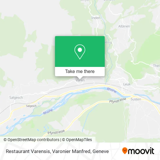 Restaurant Varensis, Varonier Manfred map