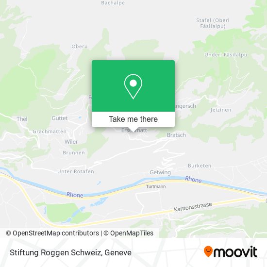 Stiftung Roggen Schweiz map