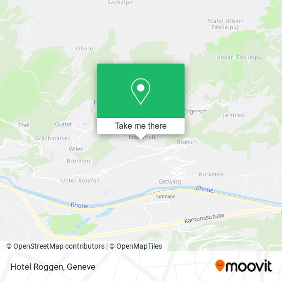 Hotel Roggen map