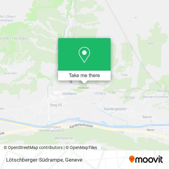 Lötschberger-Südrampe map