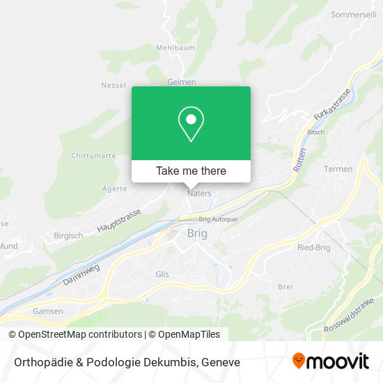 Orthopädie & Podologie Dekumbis map
