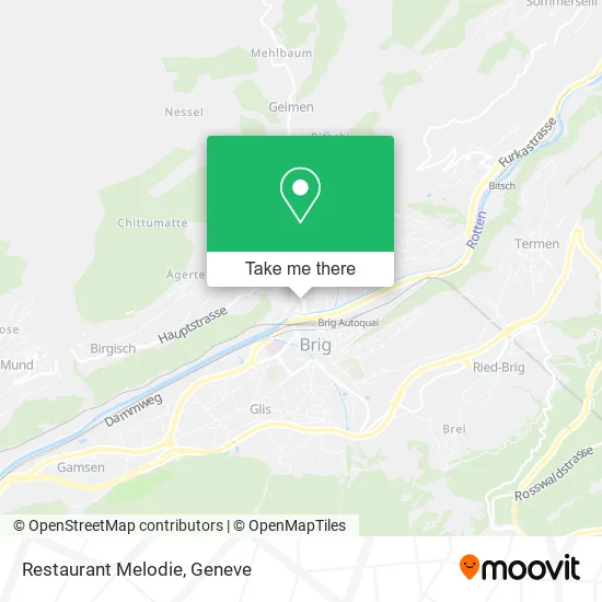 Restaurant Melodie map