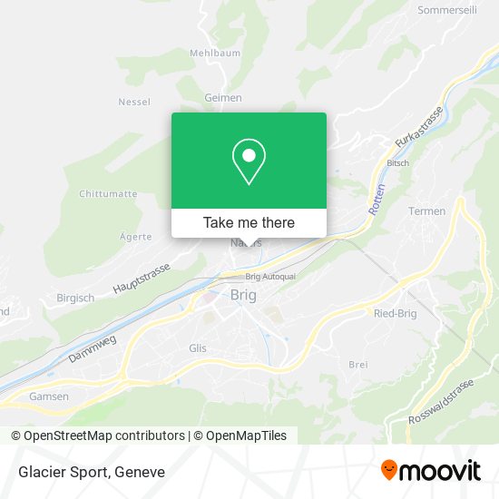 Glacier Sport map