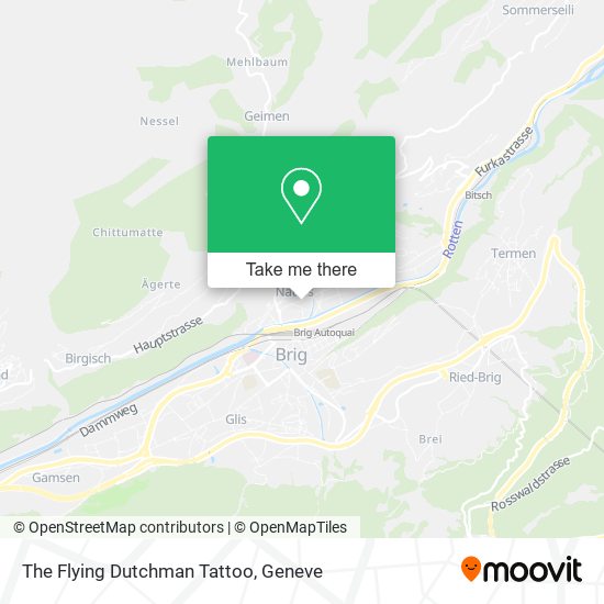 The Flying Dutchman Tattoo map