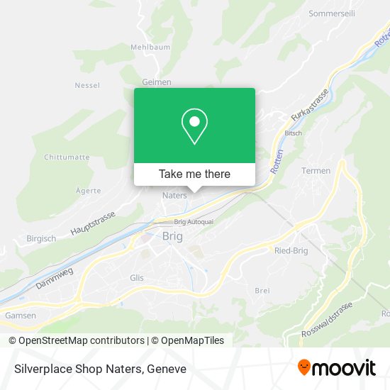 Silverplace Shop Naters map