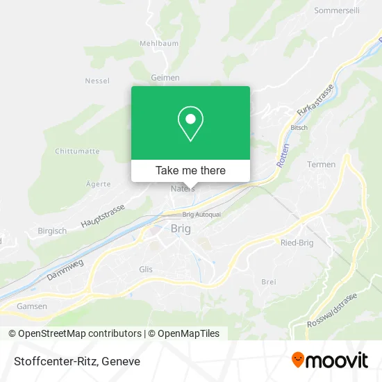 Stoffcenter-Ritz map